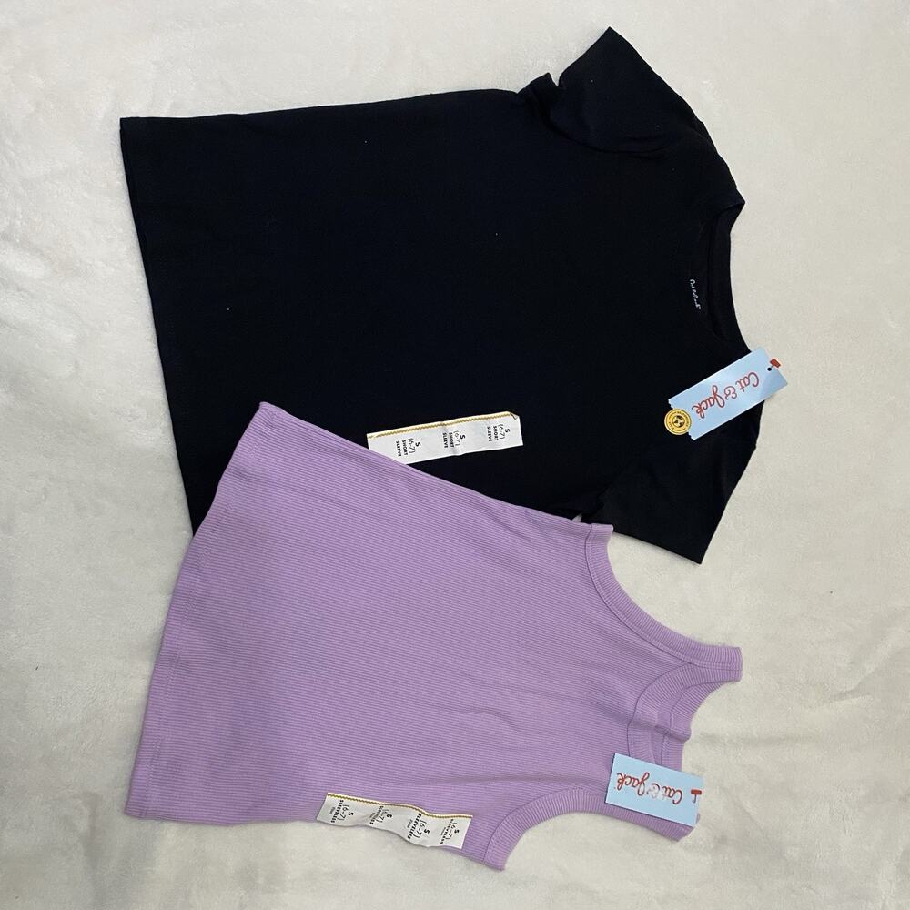 NWT Cat&Jack Pack of 2 Girl T-Shirt Size M 8